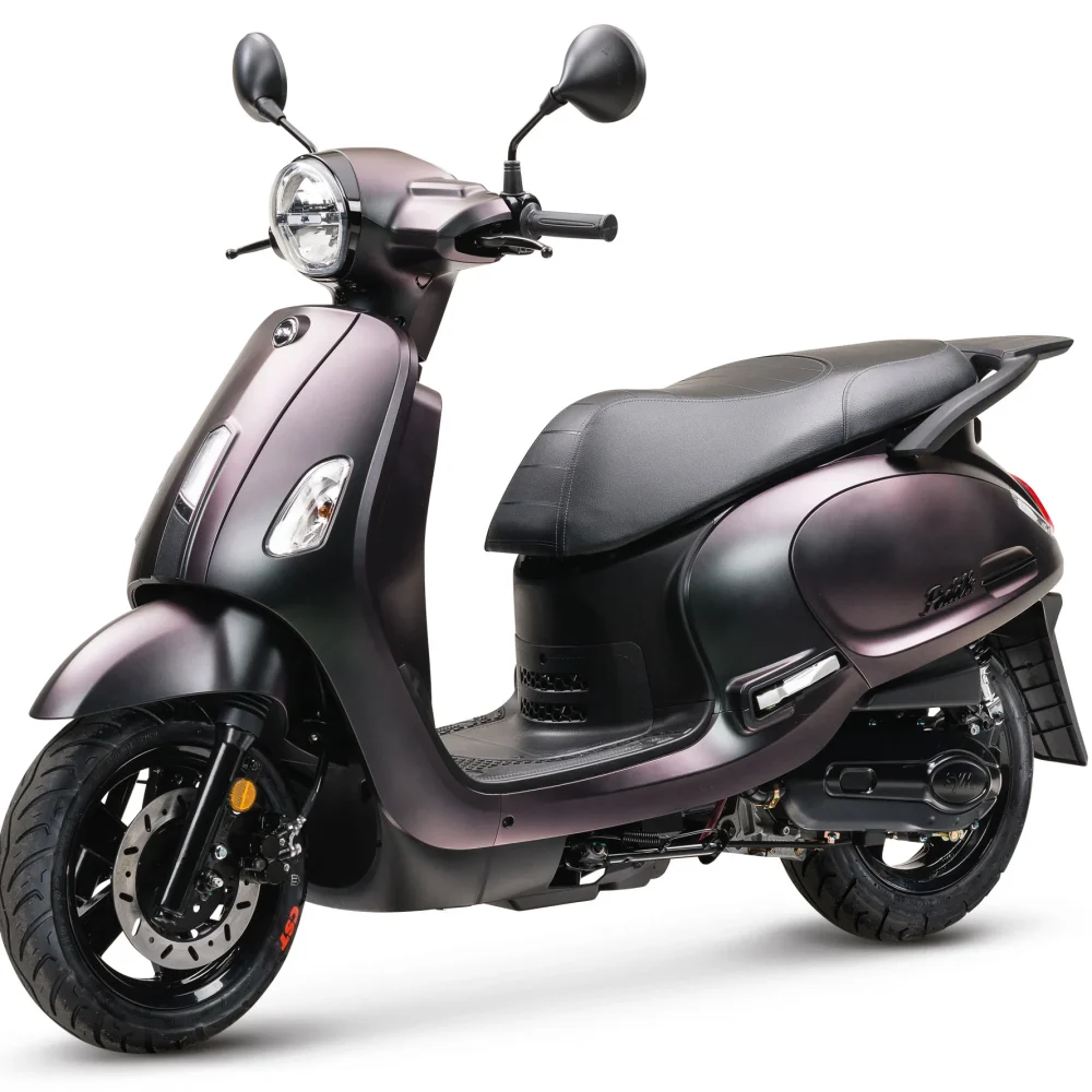 SYM Fiddle 4 retroscooter zijaanzicht