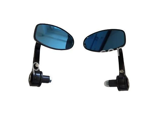 Spiegelset bar end Aplus CNC model zwart