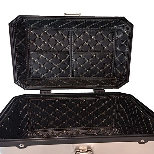 Topkoffer Aluminium Look met Binnenbekleding 38L