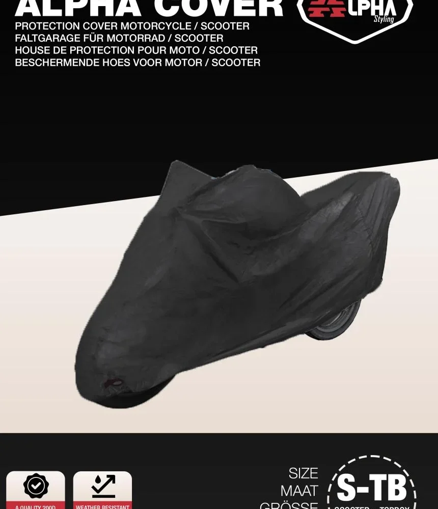 Scooterhoes Alpha Cover S+TB 203x83x135cm