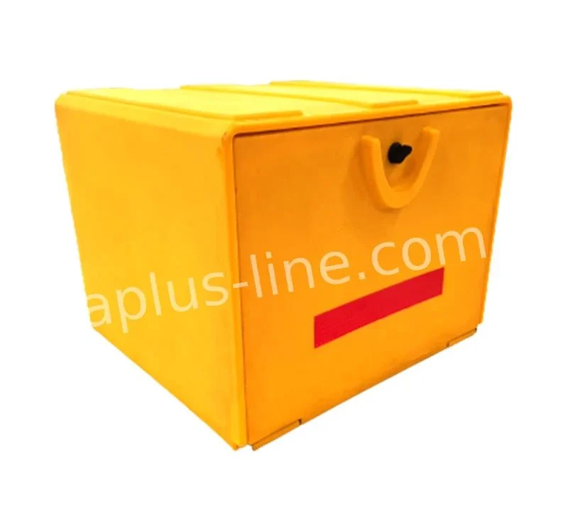 Bezorgkoffer APLUS geel 90 liter dubbel geïsoleerd