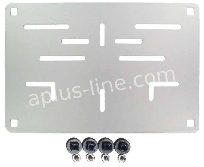 Kentekenplaathouder Motor Aluminium 16x21cm