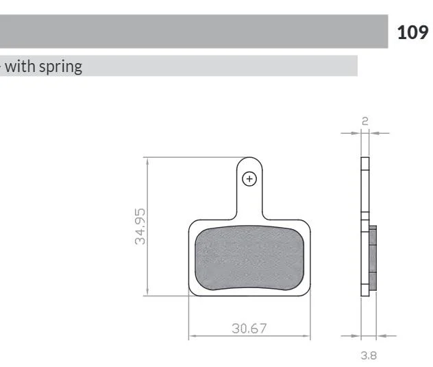 Remblokset Brenta BR109 Fatbike E-Mark