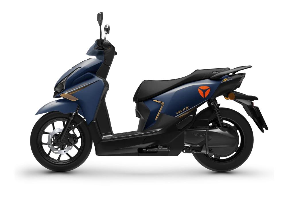 Yadea Velax elektrische bromscooter in blauw