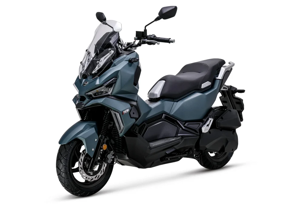 SYM ADX 125 adventure motorscooter in misty green