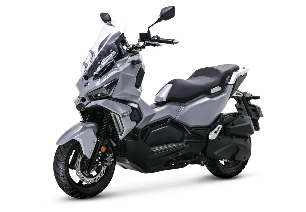SYM ADX 125 adventure motorscooter in Nardo Grey