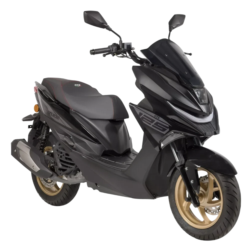 GTS Attitude 125 sportieve motorscooter voor aanzicht