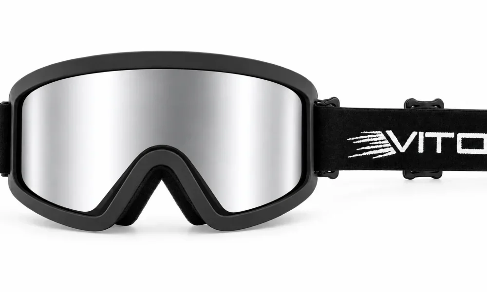 Vito Fury Crossbril Zwart - Zilver/Mirror Vizier
