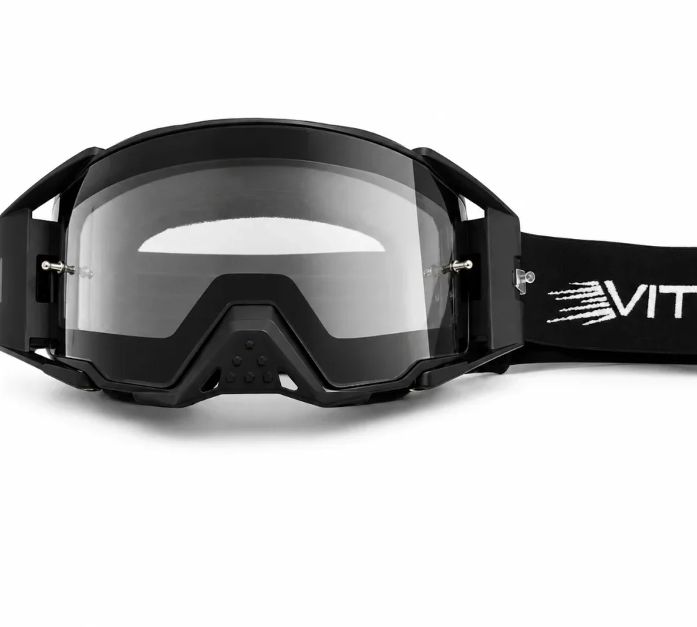Vito Titan Crossbril Zwart - Magnetisch Clear Vizier