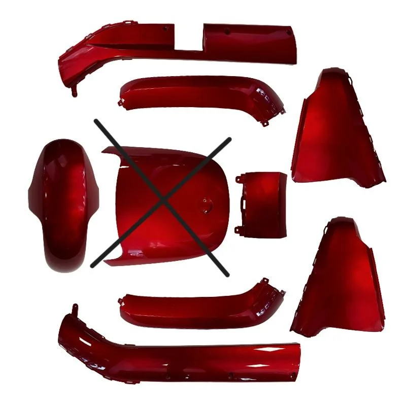 Plaatset APlus voor Segway E-110 / E-125 Candy Red